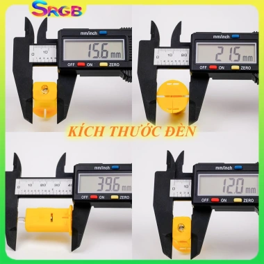 Combo đèn LED mini vỏ vàng - Gắn lồng đèn Trung Thu, nhỏ gọn, sẵn pin, dễ sử dụng 2