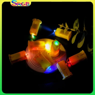Combo đèn LED mini vỏ vàng - Gắn lồng đèn Trung Thu, nhỏ gọn, sẵn pin, dễ sử dụng 5