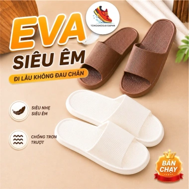 Combo Dép EVA Siêu Nhẹ & Êm - Dép Nội Thất, Văn Phòng, Khách Sạn, Spa