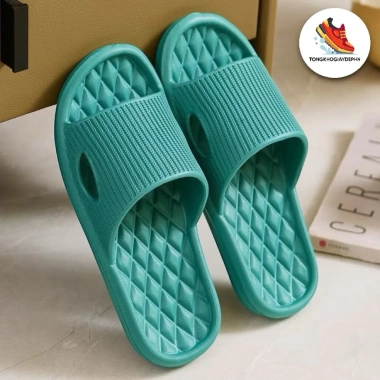 Combo Dép Eva Siêu Nhẹ & Êm - Họa Tiết Kẻ Tăm, Dùng Văn Phòng & Trong Nhà, Giá 33.670₫