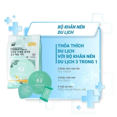 Combo du lịch Khăn Nén Dr.Sera - Khăn tắm và mặt tiệt trùng đa năng, chỉ 89.000₫ 2 Combo du lịch Khăn Nén Dr.Sera - Khăn tắm và mặt tiệt trùng đa năng, chỉ 89.000₫ 2