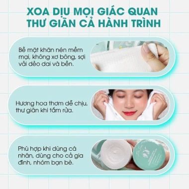 Combo du lịch Khăn Nén Dr.Sera - Khăn tắm và mặt tiệt trùng đa năng, chỉ 89.000₫