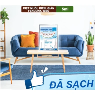 Combo Fendona 10SC 5ml - Diệt côn trùng, ruồi, muỗi, kiến, gián, 5 hoặc 10 vỉ kèm quà tặng 59.000 VND