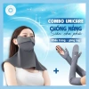Combo Găng Tay & Khẩu Trang Kín Cổ Chống UV, Nắng Toàn Diện - Hàng Ngày & Du Lịch, 95.900₫