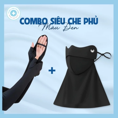 Combo Găng Tay & Khẩu Trang Kín Cổ Chống UV, Nắng Toàn Diện - Hàng Ngày & Du Lịch, 95.900₫ 2