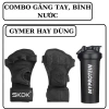 Combo găng tay tập gym và bình nước thể thao giá rẻ 99.000 đồng giảm 20%