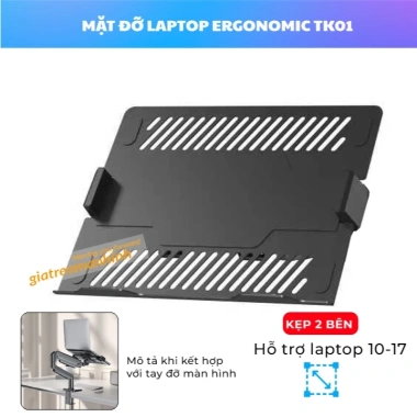 Combo Giá Treo Kẹp Laptop 10-17 Inch Đa Năng – Tiết Kiệm Không Gian, Chỉ 270.000₫