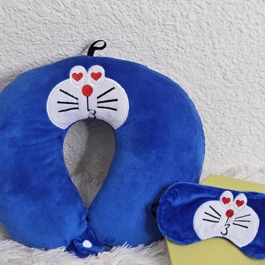 Combo gối kê cổ + bịt mắt nút gài, gối chữ U đa mẫu, giảm còn 59.000đ