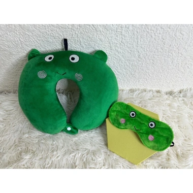 Combo gối kê cổ + bịt mắt nút gài, gối chữ U đa mẫu, giảm còn 59.000đ