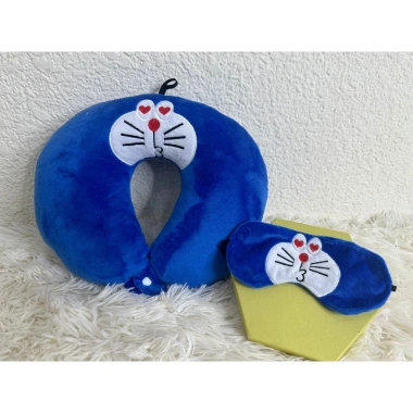 Combo gối kê cổ + bịt mắt nút gài, gối chữ U đa mẫu, giảm còn 59.000đ