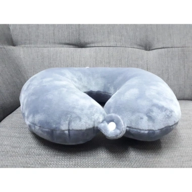 Combo gối kê cổ văn phòng dây treo nút bấm + che mắt ngủ - màu xám, giá chỉ 57.000₫
