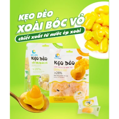 Combo Hài Hước Đại Long Kẹo Tết 2 gói dẻo xoài xanh & xoài chín - 90.000đ