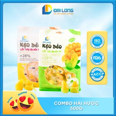 Combo Hài Hước Đại Long Kẹo Tết 2 gói dẻo xoài xanh & xoài chín - 90.000đ