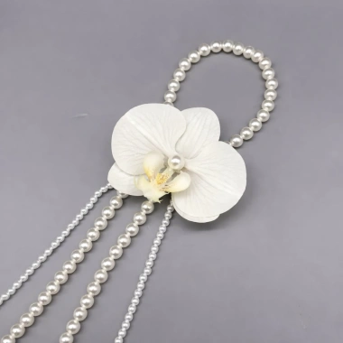 Combo Hoa Lan Cầm Tay Cô Dâu - Bộ Phụ Kiện Bouquet Cưới, Áo Dài Tết, Giá 79.000₫ 4