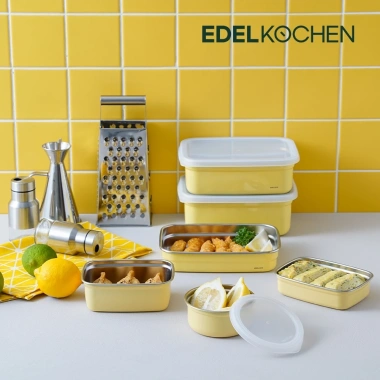 Combo hộp bảo quản thực phẩm inox 304 Edelkochen Edellock kháng khuẩn - Giá ưu đãi 29.000 VND