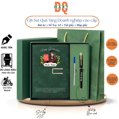 Combo Hộp Quà Doanh Nhân Đẳng Cấp - Giftset Khắc Tên, Logo, Câu Chúc Theo Yêu Cầu, Giá 134k (Giảm 20%) 2 Combo Hộp Quà Doanh Nhân Đẳng Cấp - Giftset Khắc Tên, Logo, Câu Chúc Theo Yêu Cầu, Giá 134k (Giảm 20%) 2