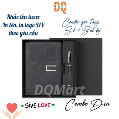 Combo Hộp Quà Doanh Nhân Đẳng Cấp - Giftset Khắc Tên, Logo, Câu Chúc Theo Yêu Cầu, Giá 134k (Giảm 20%)