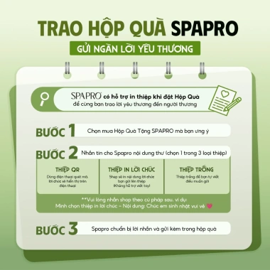 Combo Hộp Quà Tết Spapro 4 sản phẩm: Dầu gội 500ml, Sữa tắm 500ml, Tẩy TBC Body 300g, Nước hoa 30ml - Giá chỉ 275.000đ 3