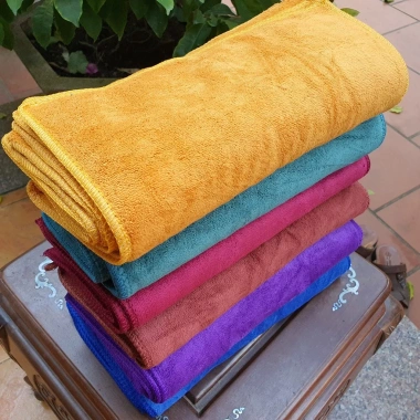 Combo khăn đa năng microfiber đa kích cỡ, thấm hút tốt, không đổ lông, 62.000₫ 4