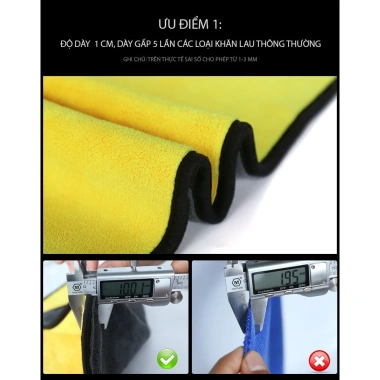 COMBO Khăn Lau 2 Mặt BEL Microfiber 30x30cm Đa Năng cho Ô Tô Bếp Kính - Giá 39.000 VND (Giảm 10.140 VND)
