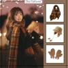 Combo Khăn Len Cashmere Quàng Cổ, Găng Tay, Mũ Len Unisex Nâu – Quà Tặng Happy New Year 2.026 9