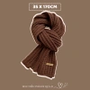 Combo Khăn Len Cashmere Quàng Cổ, Găng Tay, Mũ Len Unisex Nâu – Quà Tặng Happy New Year 2.026 10