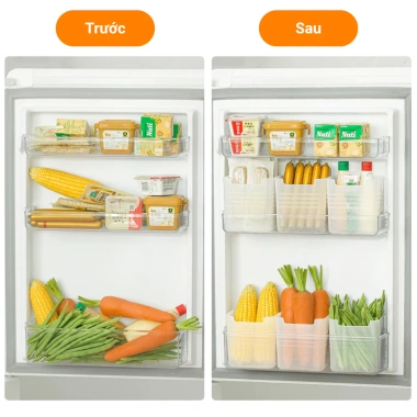 Combo khay nhựa đựng thực phẩm trong tủ lạnh 2.342 – Hộp bảo quản, giá chỉ 6.881₫