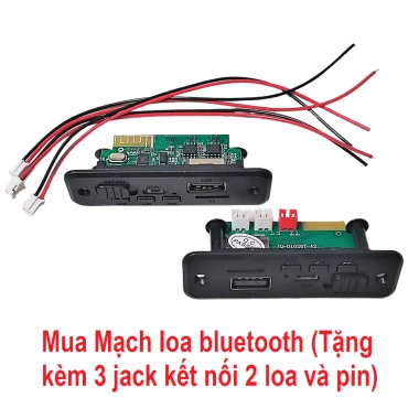 Combo Mạch Loa Bluetooth 5.0 + 2 Loa + Pin - Âm Thanh Hay, 28.000₫ - Hồng Uyên 7