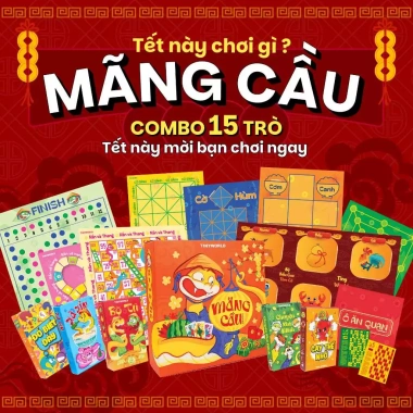 Combo Mãng Cầu Boardgame Tết 2.025 - Bộ sưu tập trò chơi ngày Tết, kết nối yêu thương gia đình, giảm giá 216.300 VND