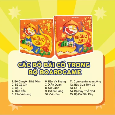 Combo Mãng Cầu Boardgame Tết 2.025 - Bộ sưu tập trò chơi ngày Tết, kết nối yêu thương gia đình, giảm giá 216.300 VND