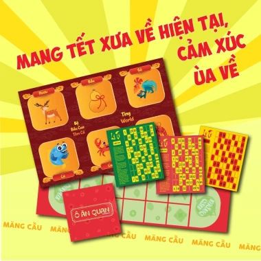 Combo Mãng Cầu Boardgame Tết 2.025 - Bộ sưu tập trò chơi ngày Tết, kết nối yêu thương gia đình, giảm giá 216.300 VND 7 Combo Mãng Cầu Boardgame Tết 2.025 - Bộ sưu tập trò chơi ngày Tết, kết nối yêu thương gia đình, giảm giá 216.300 VND 7