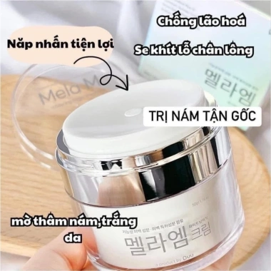 Combo Mờ Thâm Nám Da Nhạy Cảm 50ml Kem Mela M + 8ml Tế Bào Gốc Hàn Quốc - Giảm Giá 20