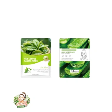 Combo Nạ Trà Xanh Nha Đam 20/50: Cấp ẩm, phục hồi, giảm mụn, dưỡng da - 57.000đ