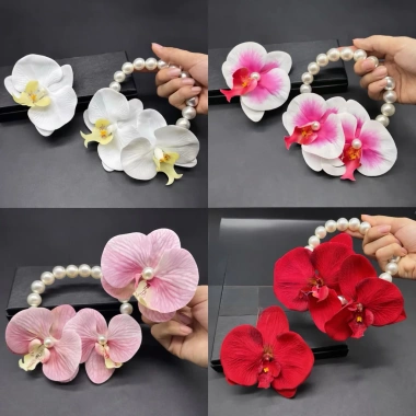 Combo Nguyên Liệu Hoa Lan Cô Dâu Tết 2.026 - Áo Dài Chụp Ảnh Sang Trọng 38.000đ 9