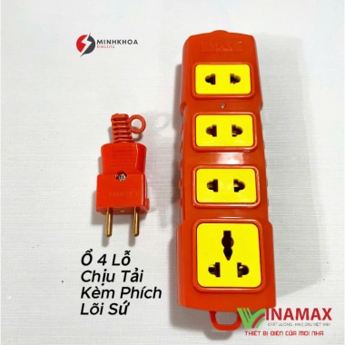 Combo Ổ Cắm Phích Cắm Lõi Sứ Vinamax 6.000W - Dùng cho Bếp Từ, Máy Hàn, Thiết Bị Công Suất Lớn - Giá chỉ 58.000đ