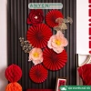 Combo phụ kiện trang trí Tết Nguyên Đán 2.026 Bình ngọ, Quạt hoa, backdrop - chỉ 75.000đ 3