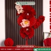 Combo phụ kiện trang trí Tết Nguyên Đán 2.026 Bình ngọ, Quạt hoa, backdrop - chỉ 75.000đ 6