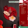 Combo phụ kiện trang trí Tết Nguyên Đán 2.026 Bình ngọ, Quạt hoa, backdrop - chỉ 75.000đ 8