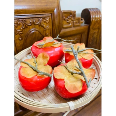Combo quả Hồng giả cam đỏ - Cây trang trí decor nhà cửa Tết 2.026, chỉ 130k