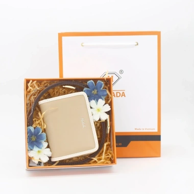 Combo Quà Tặng 20/10: Thắt Lưng & Ví Da Nữ + Thiệp Viết Tay - Dành Cho Bạn Gái, Vợ, Mẹ, Cô Giáo 4