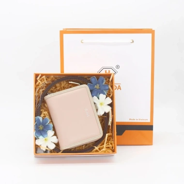 Combo Quà Tặng 20/10: Thắt Lưng & Ví Da Nữ + Thiệp Viết Tay - Dành Cho Bạn Gái, Vợ, Mẹ, Cô Giáo 6