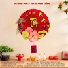 Combo Quạt Giấy Tết 2.026 - Set Quạt, Chữ Hoa, Vải Nhung Đỏ Trắng Trang Nhà Cửa Xuân 4