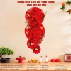 Combo Quạt Giấy Tết 2.026 - Set Quạt, Chữ Hoa, Vải Nhung Đỏ Trắng Trang Nhà Cửa Xuân 6