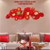Combo Quạt Giấy Tết 2.026 - Set Quạt, Chữ Hoa, Vải Nhung Đỏ Trắng Trang Nhà Cửa Xuân 10