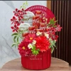 Combo set phụ kiện hoa lan hải đường - mẫu tháp Tết 2.026, giá ưu đãi 65k 6