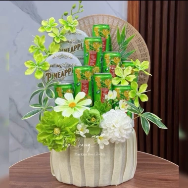 Combo set phụ kiện hoa lan hải đường - mẫu tháp Tết 2.026, giá ưu đãi 65k