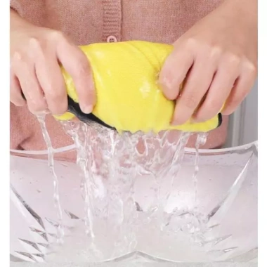 Combo sỉ 10 khăn lau xe microfiber 3M 2 mặt vàng xám Siêu thấm không đổ lông giá ưu đãi 111.300đ
