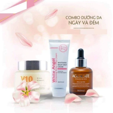 Combo Skinaz Ngày Đêm + Quà Tặng - Dưỡng ẩm, Trắng Da, Giá ưu đãi 410.000₫
