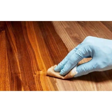 Combo sơn véc ni đánh bóng đồ gỗ nội thất nhanh khô, không độc hại, lên vân tự nhiên kèm gang tay chổi nhám - 58.000₫ 5