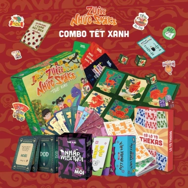 Combo Tết Xanh Đỏ - Party Game Đầy Bài, Vui Nhộn Cho Gia Đình và Bạn Bè, Giảm Giá Đến 120k